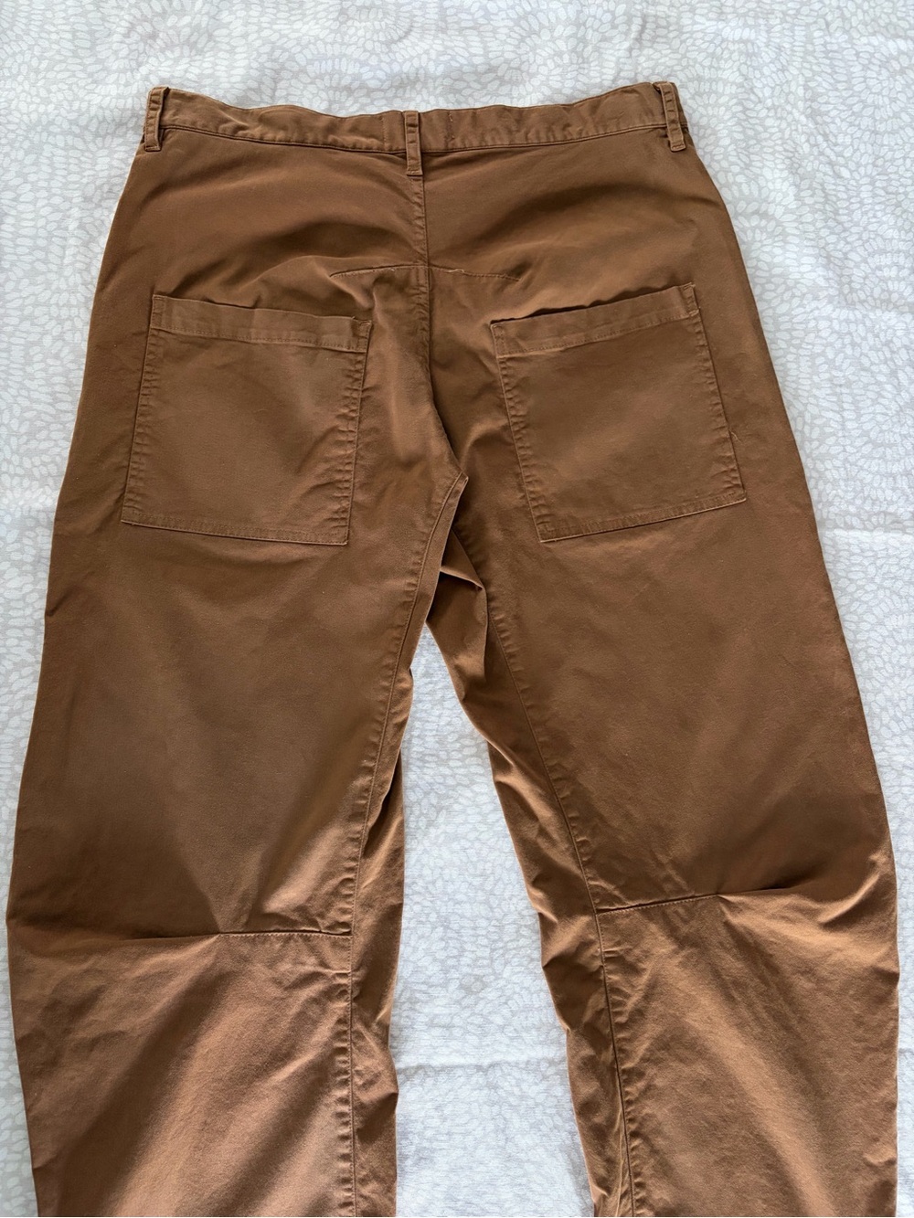 NILI LOTAN Shon Cotton Pant Mid-Rise Barrel Leg Pant size 10 - Picture 4 of 9